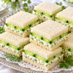 Easy Cucumber Tea Sandwiches with Cream Cheese