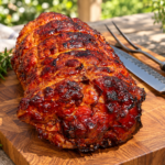 Honey Brown Sugar Glazed Baked Ham Recipe