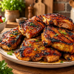 Easy Honey Garlic BBQ Chicken Thighs – Juicy & Sticky
