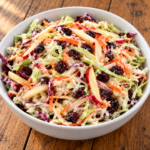 Easy cranberry apple coleslaw