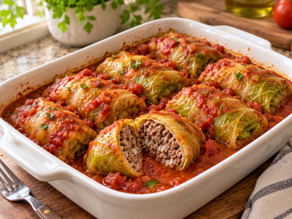 weight-loss-friendly stuffed cabbage rolls